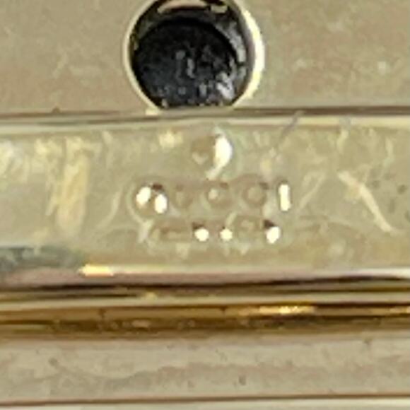 Gucci Knee-High Boots - Black Leather with Gold Buckle Hardware - Size 6.5 - Picture 11 of 12